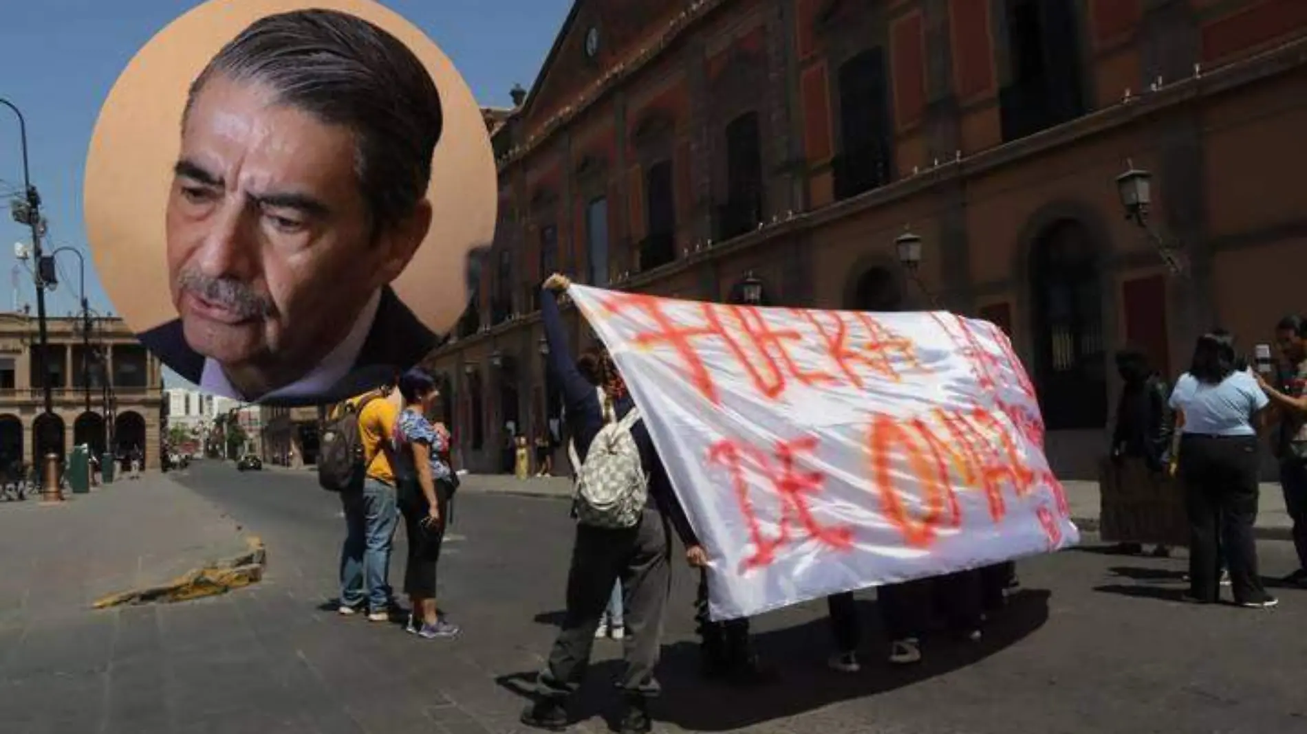 rector, manifestación de estudiantes de Psicología